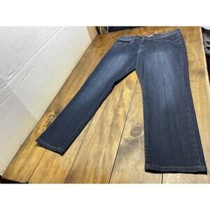 Travis Mathew Jeans Mens 35x30 Blue Straight Leg Dark Wash Denim